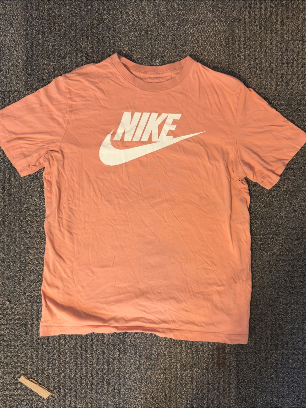 Nike Men’s Coral-Orange Logo Short Sleeve Tee